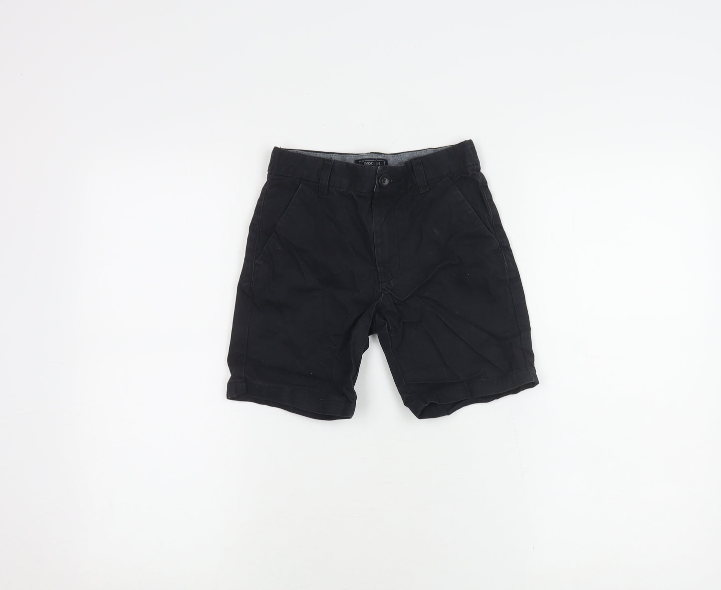 Next Boys Black Chino Shorts, 8 Years, Cotton, Casual