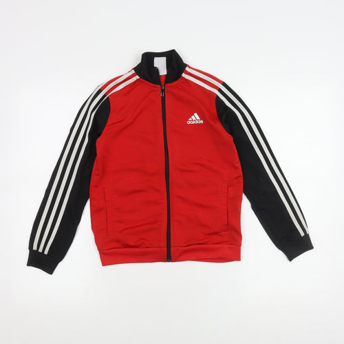 Adidas Boys Red Track Jacket 9-10 Years