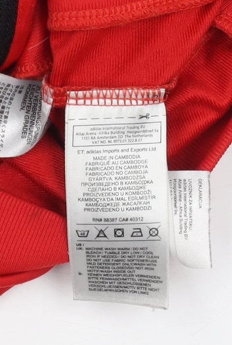 Adidas Boys Red Track Jacket 9-10 Years