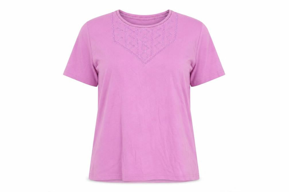 Honor Millburn Women's Pink Cotton T-Shirt, Size L