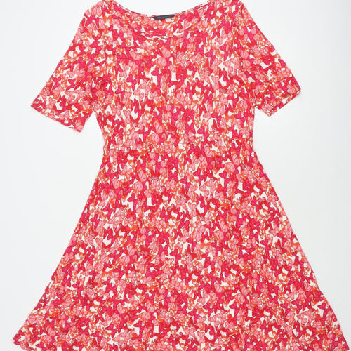 Marks and Spencer Women's Pink Floral Long Dress