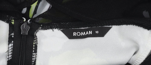 Roman Women's Multicoloured Fit & Flare Dress Size 18