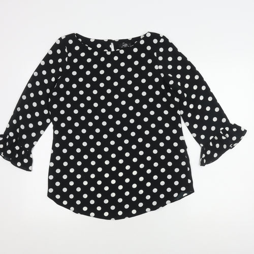 Wallis Women's Polka Dot Flared Sleeve Top