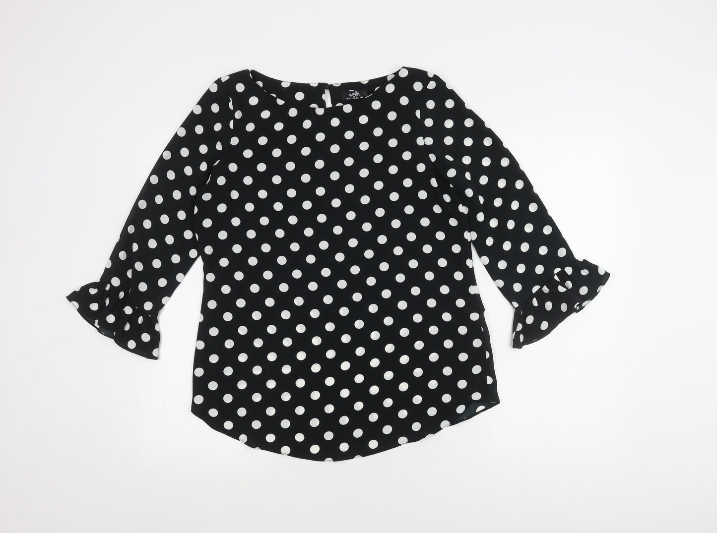Wallis Women's Polka Dot Flared Sleeve Top