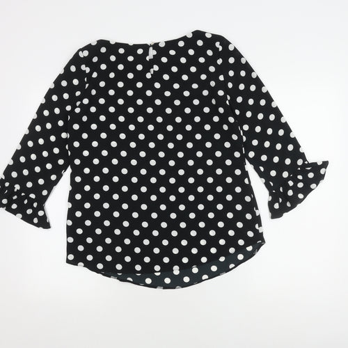 Wallis Women's Polka Dot Flared Sleeve Top