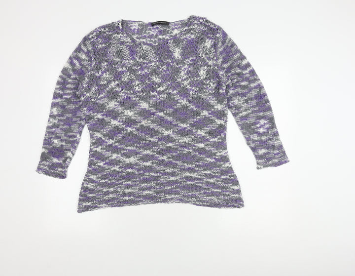 Just Elegance Women's Multicoloured Pullover Jumper L