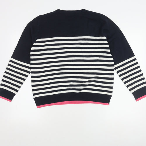 Marks and Spencer Women's Striped Jumper, Size 14 Multicoloured