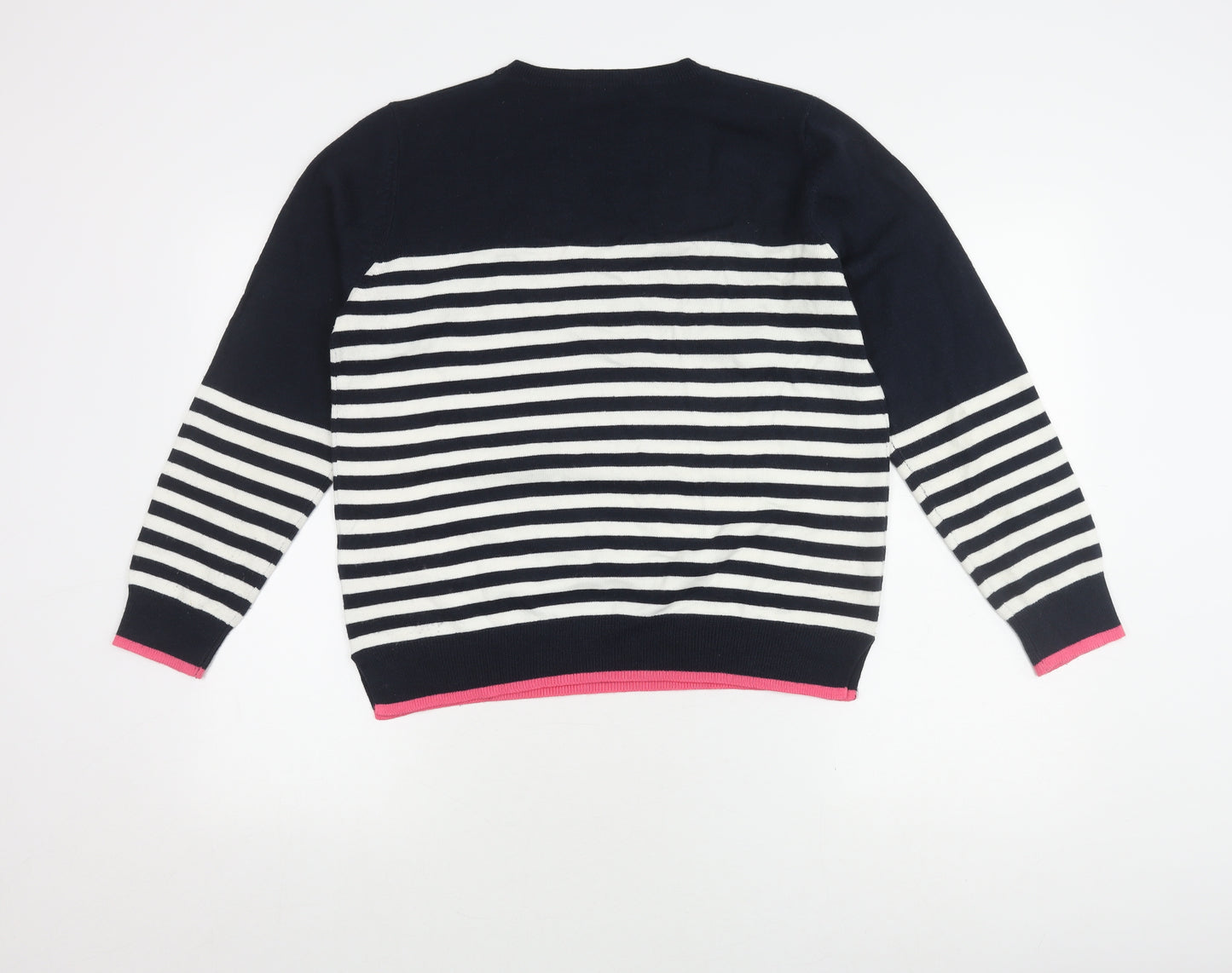 Marks and Spencer Women's Striped Jumper, Size 14 Multicoloured