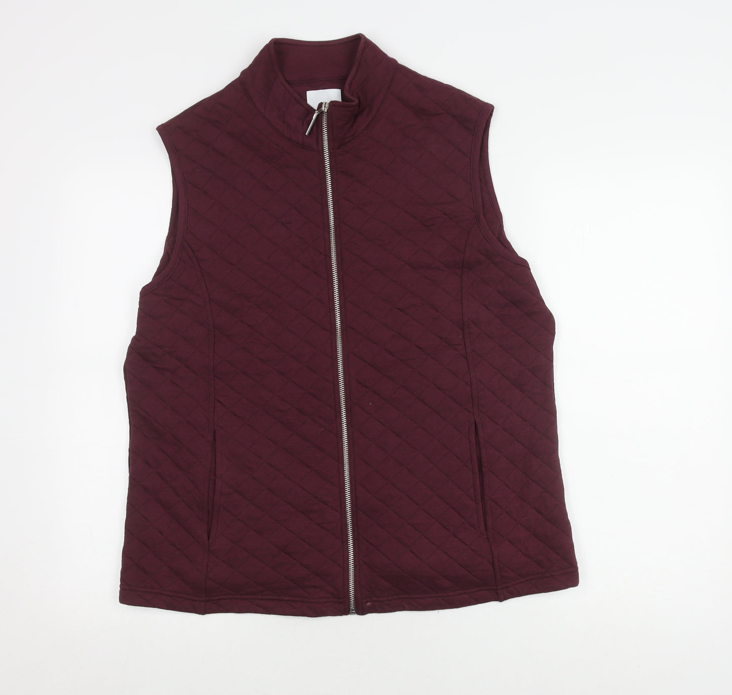 Dash Women's Red Quilted Waistcoat Size 18