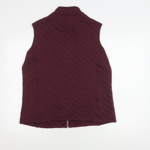Dash Women's Red Quilted Waistcoat Size 18
