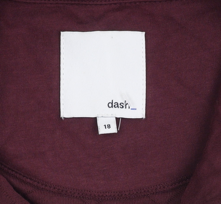 Dash Women's Red Quilted Waistcoat Size 18