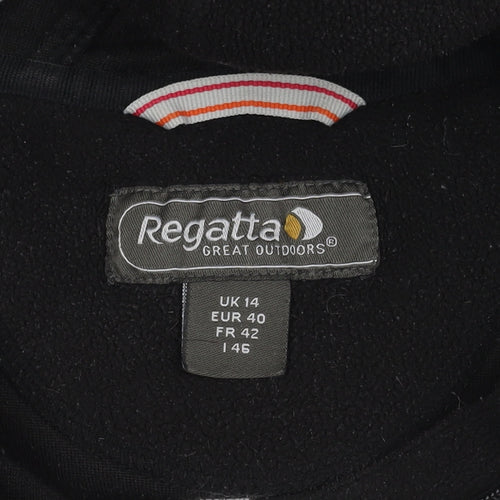 Regatta Women's Black Fleece Jacket, Size 14, Winter Casual