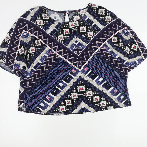Warehouse Women's Multicoloured Top Size 14