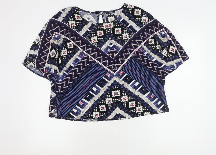 Warehouse Women's Multicoloured Top Size 14