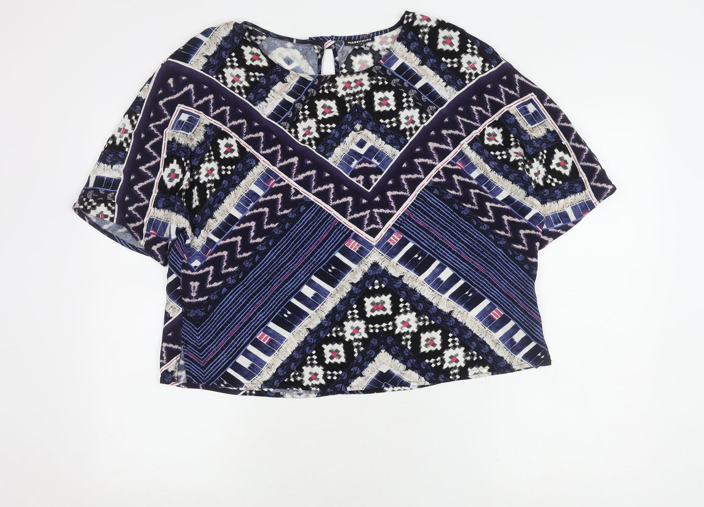 Warehouse Women's Multicoloured Top Size 14