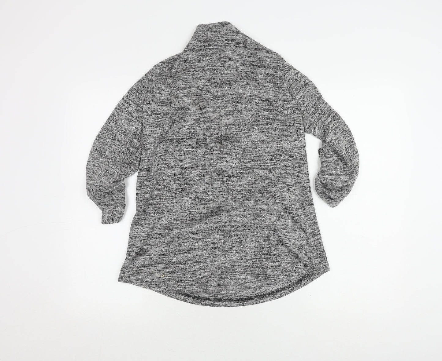 Fransa Women's Grey 3/4 Sleeve Knit Jumper, Size S