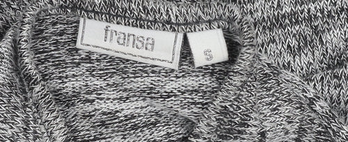 Fransa Women's Grey 3/4 Sleeve Knit Jumper, Size S