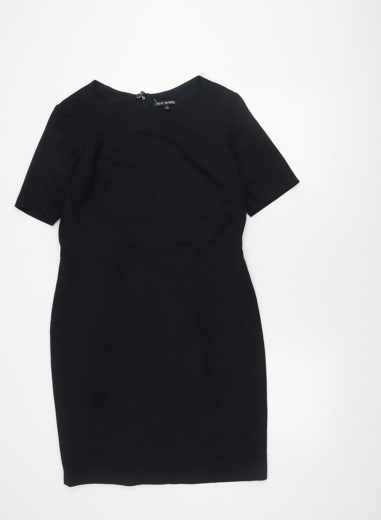 Next Women's Black Sheath Dress Size 16 Knee Length