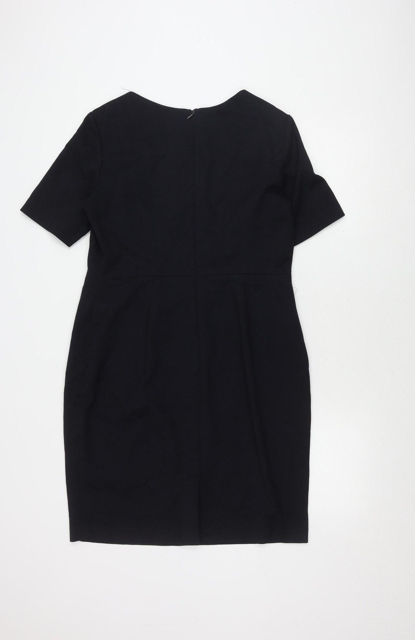 Next Women's Black Sheath Dress Size 16 Knee Length