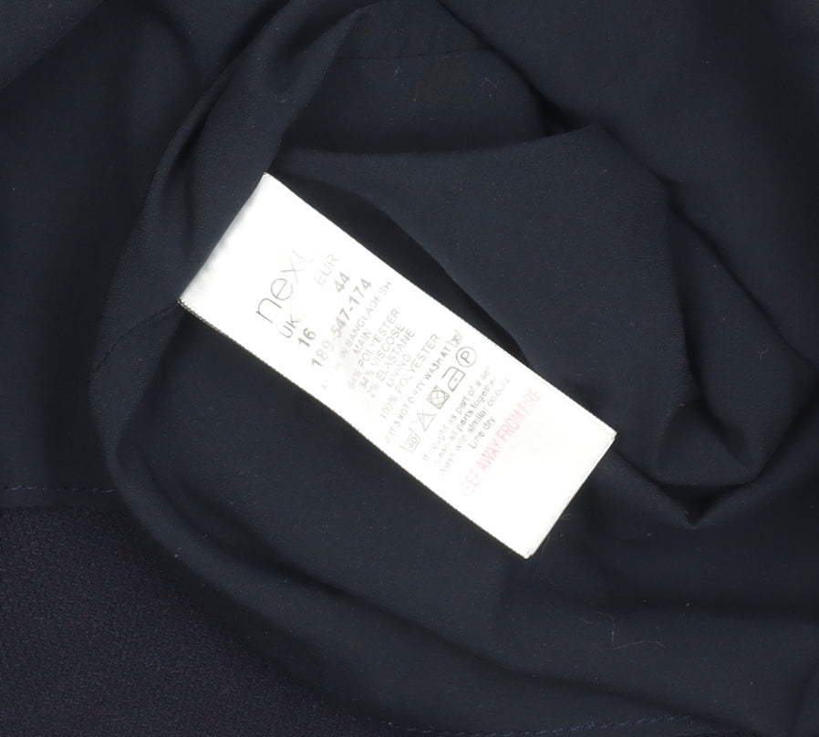 Next Women's Black Sheath Dress Size 16 Knee Length