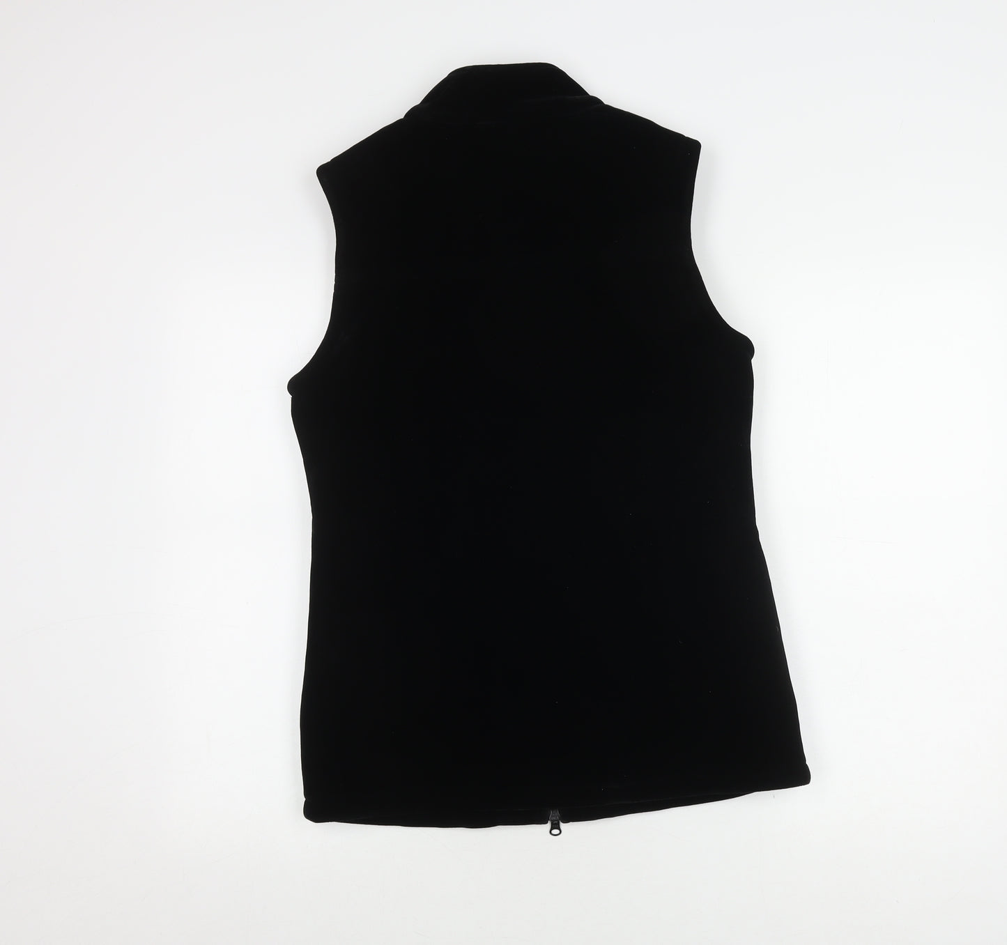 Alexara Women's Black Waistcoat Sleeveless Regular Fit
