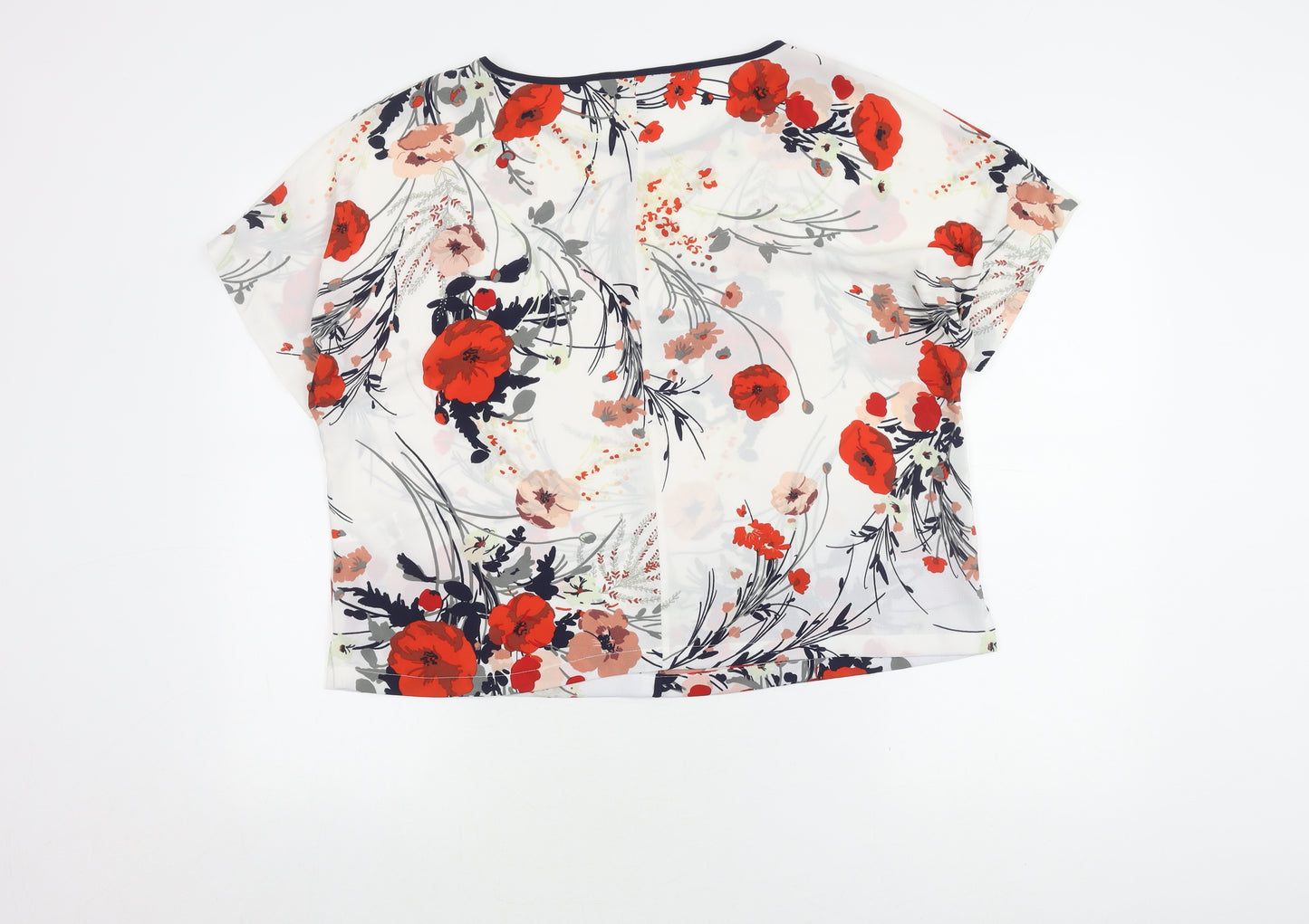 Marks and Spencer Women's Floral Top, Multicoloured, Size 16