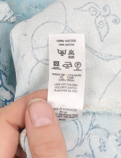 BHS Women's Multicoloured Viscose Blouse XS