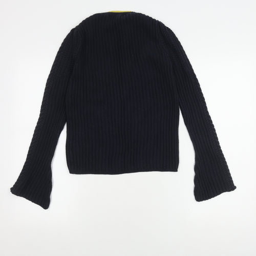 Next Women's Black Wool Pullover Jumper Size 10