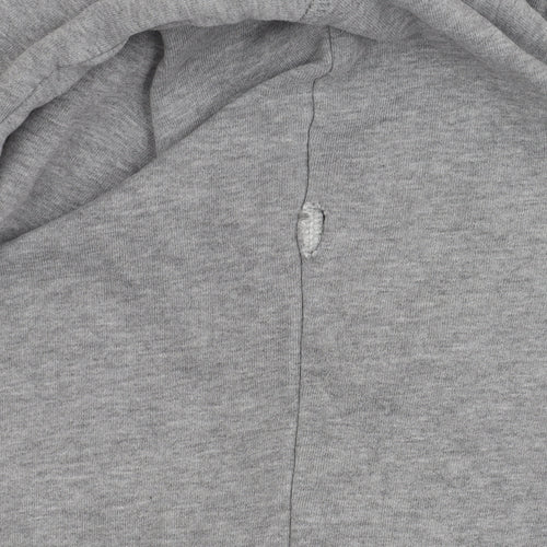 Jack & Jones Men's Grey Hoodie, 1X, Logo Accent