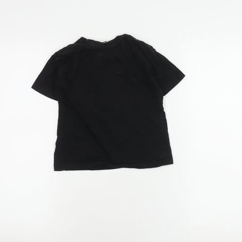 Primark Boys Black Jurassic World T-Shirt 6-7Y with Sequin Accents