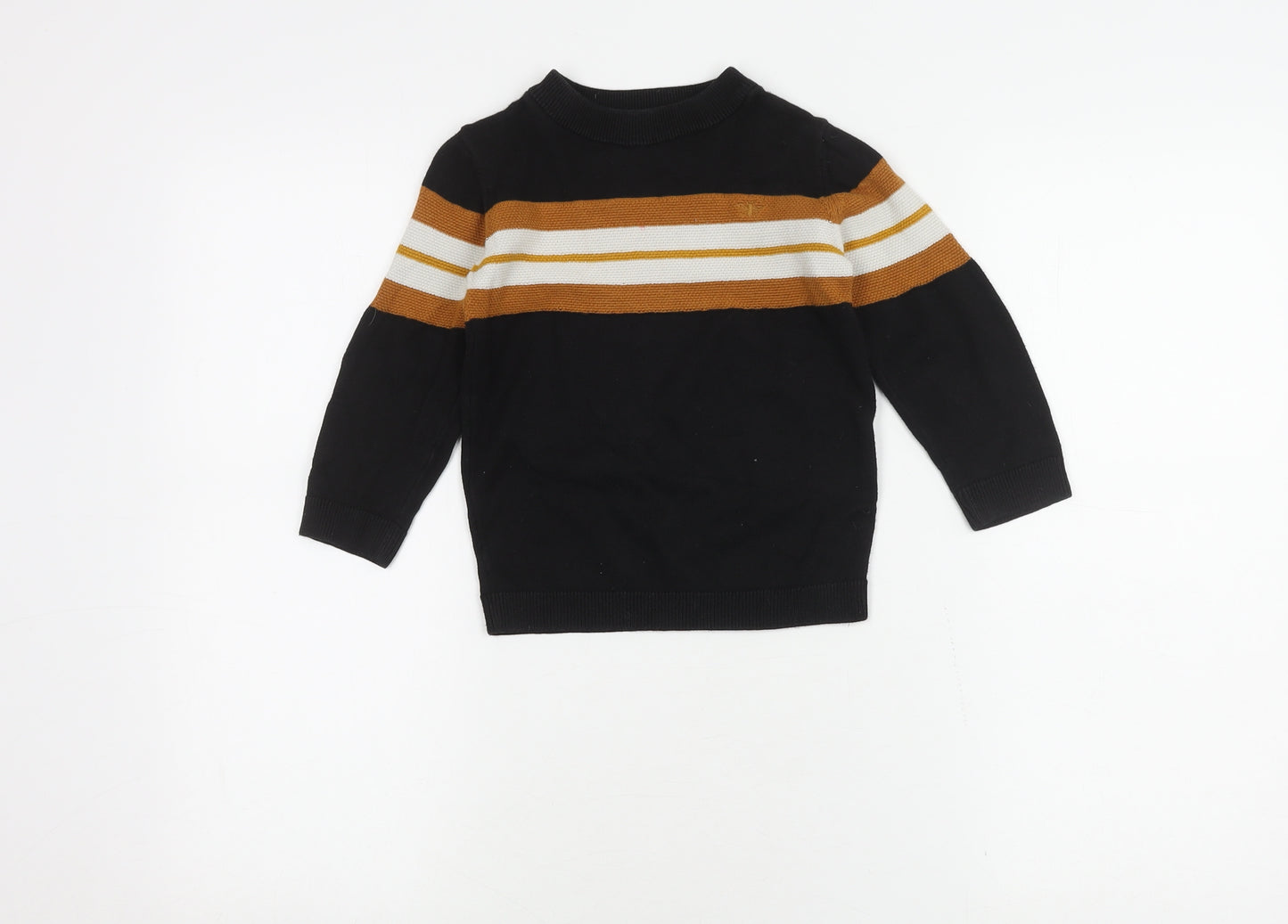 River Island Boys Black Strip Jumper - 4-5 Years