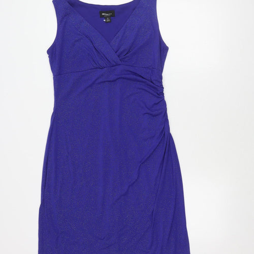 RN Studio Blue Knee-Length Sheath Dress Size 12