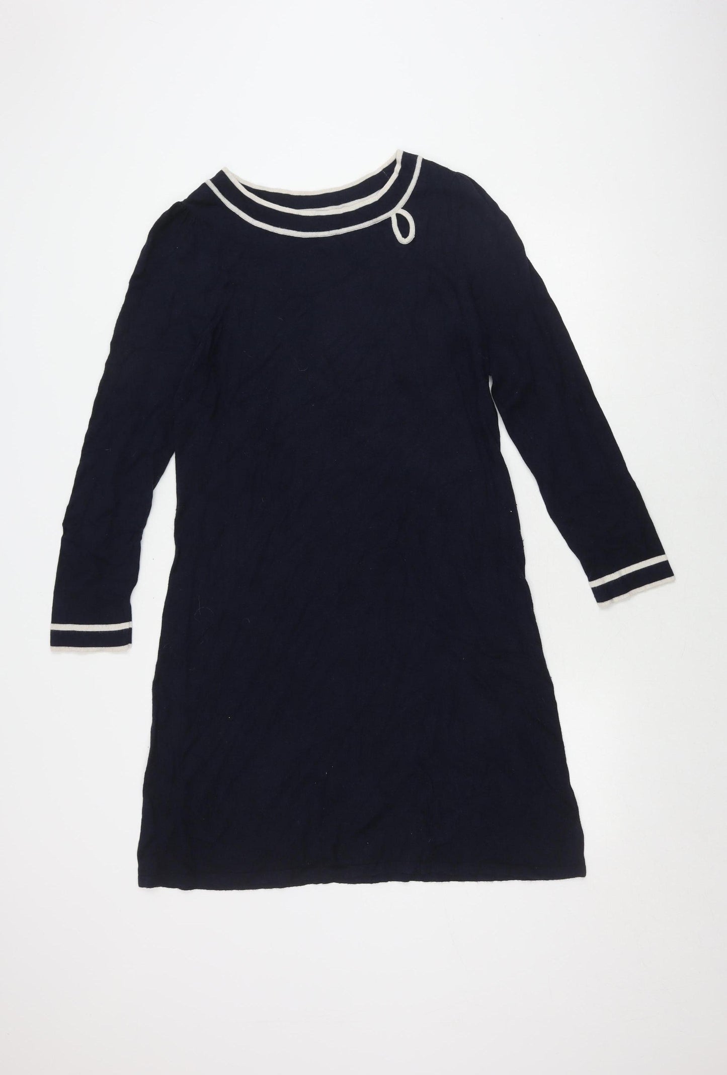 Wallis Women's Blue Long Sleeve Boat Neck Dress