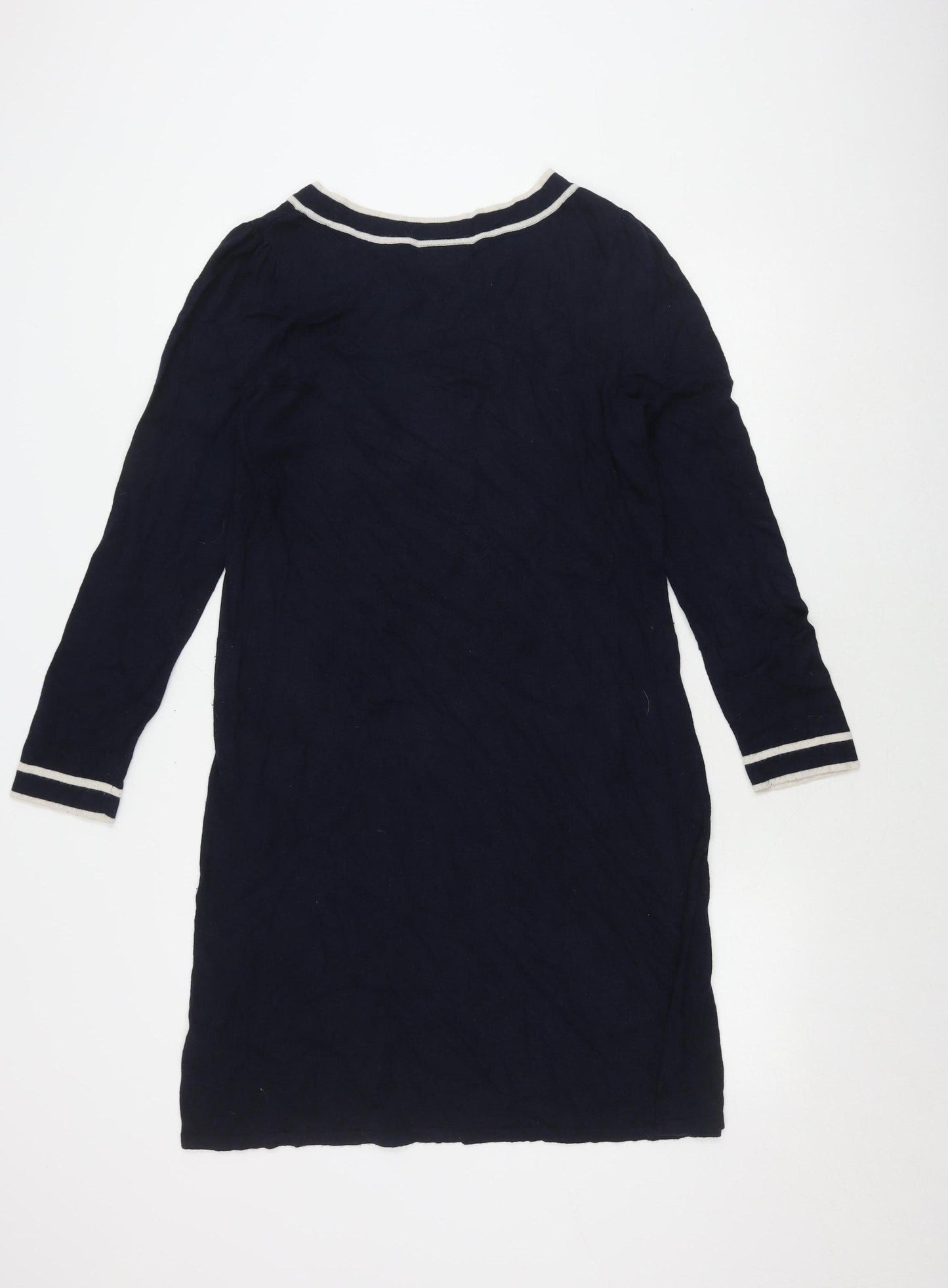 Wallis Women's Blue Long Sleeve Boat Neck Dress