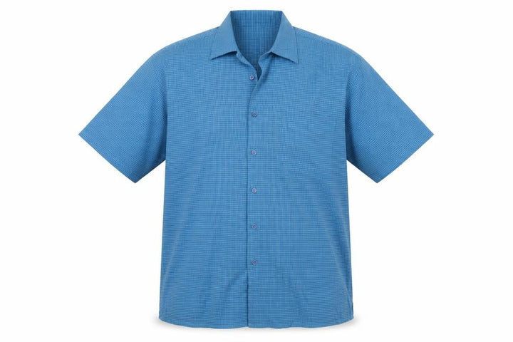 Debenhams Men's Blue Checked Casual Shirt, Medium