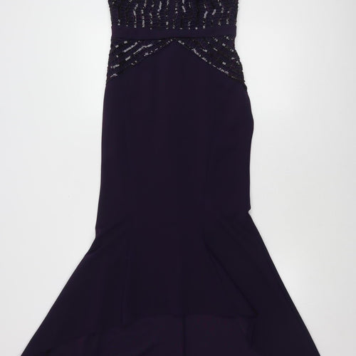 Lipsy Women's Purple Sleeveless Dress UK 10