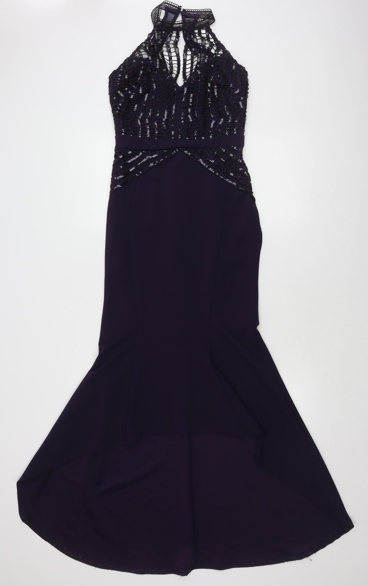 Lipsy Women's Purple Sleeveless Dress UK 10