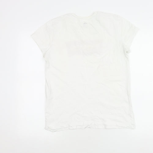 Levi's Women's White T-Shirt Medium Casual