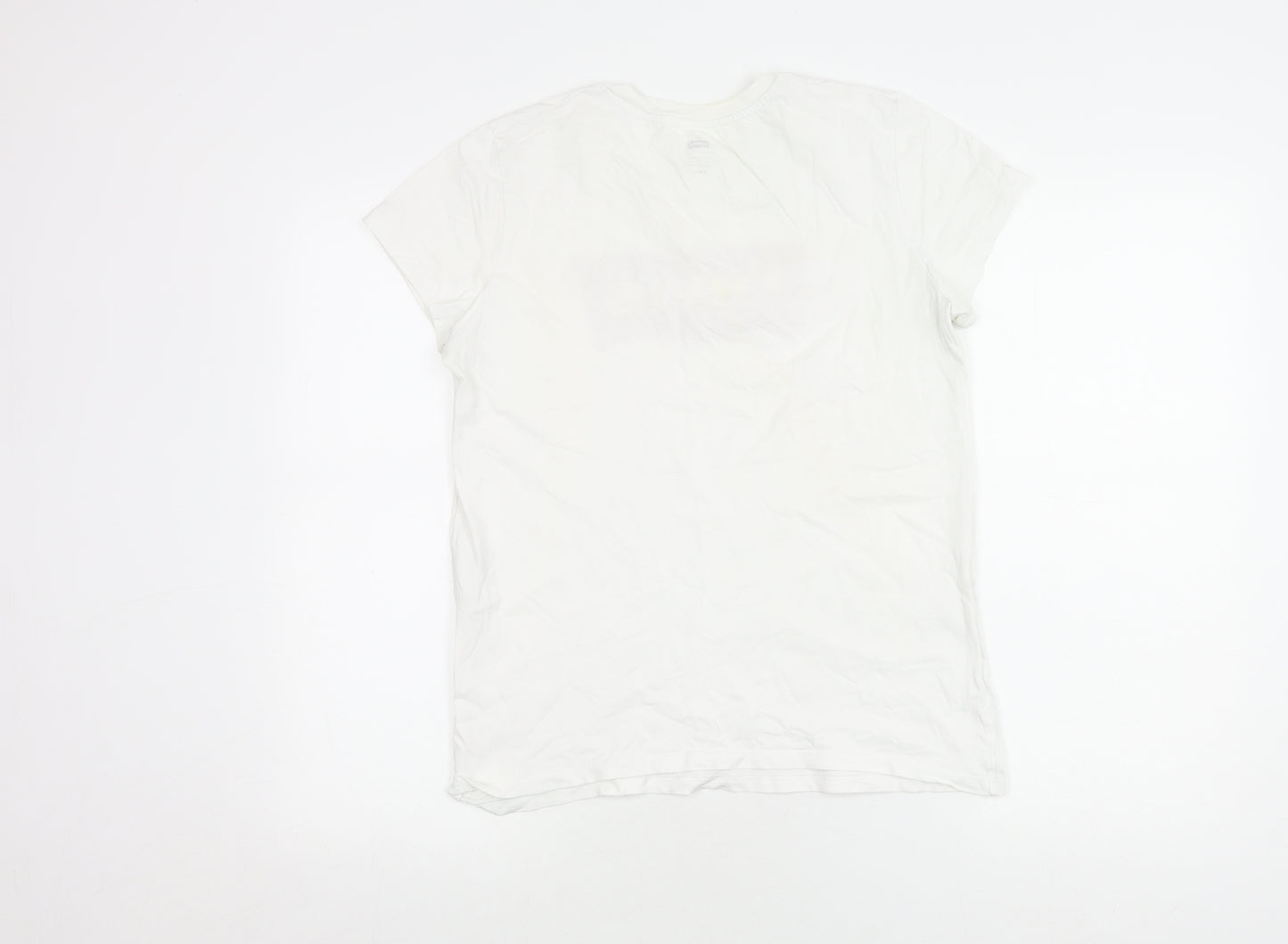 Levi's Women's White T-Shirt Medium Casual
