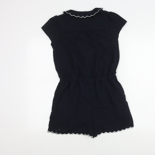 Next Black Teen Playsuit, Size 14, Collared, Casual Wear