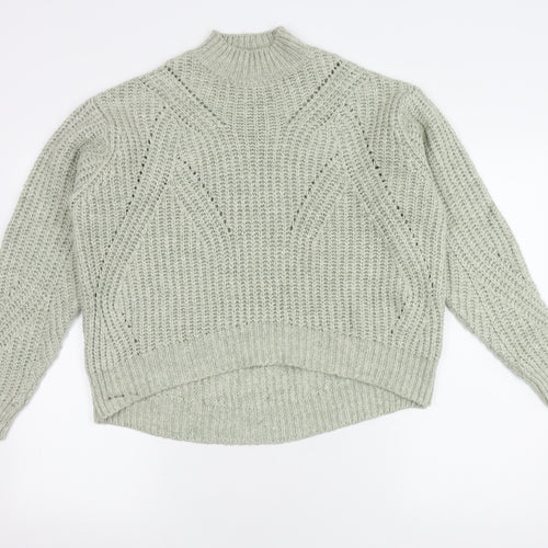 Next Women's Ivory High Neck Chunky Pullover Jumper - S