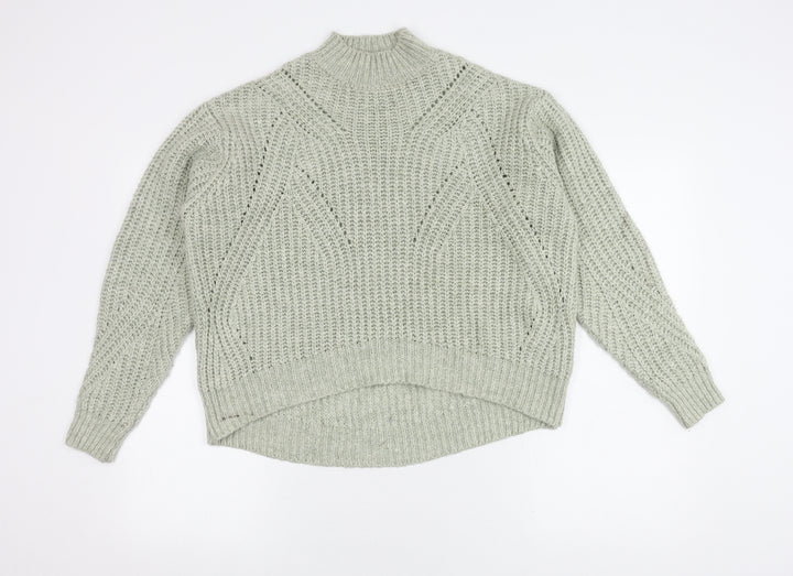 Next Women's Ivory High Neck Chunky Pullover Jumper - S