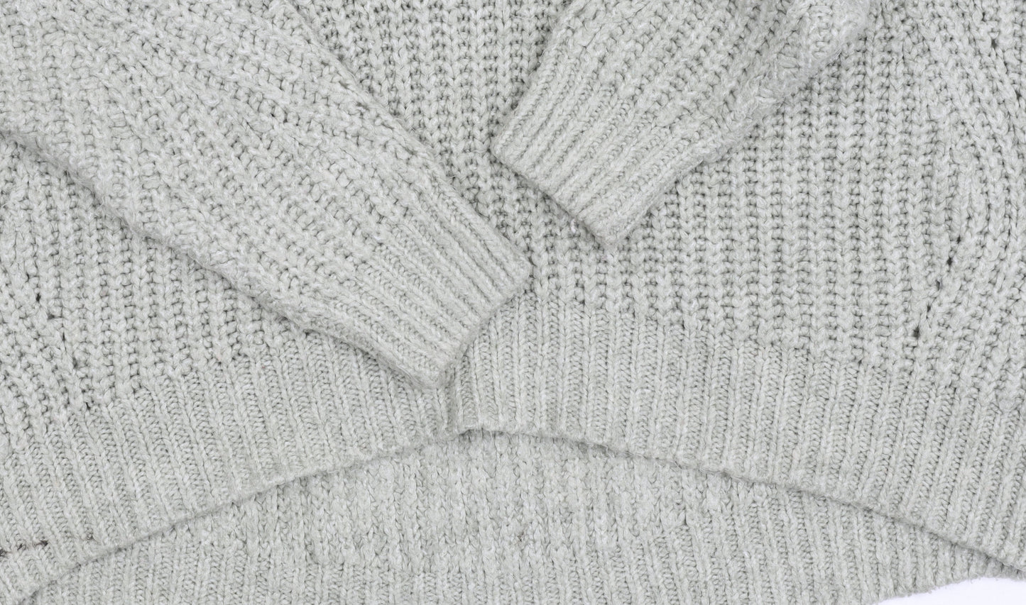 Next Women's Ivory High Neck Chunky Pullover Jumper - S