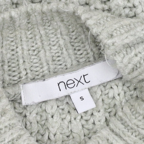 Next Women's Ivory High Neck Chunky Pullover Jumper - S