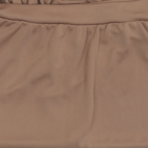 River Island Brown Halter Wrap Top, Women's Size 6, Summer Casual