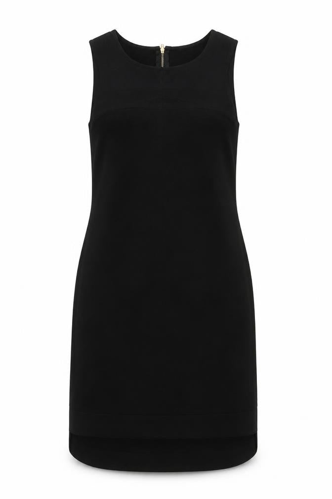 Front view of River Island Women's Black Sheath Dress, size 8
