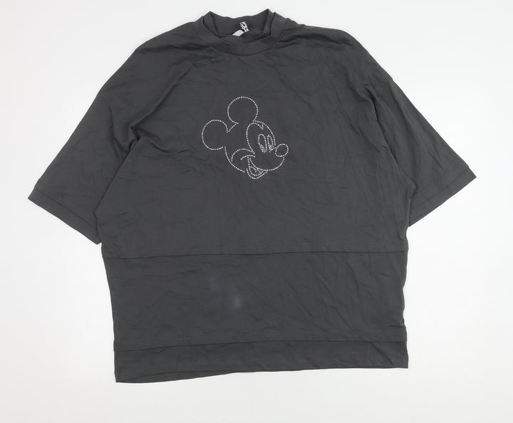 ASOS DESIGN Unisex Mickey Mouse Grey T-Shirt S