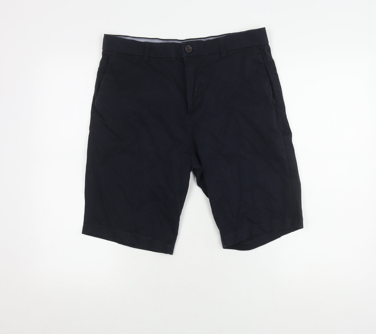 Next Men's Black Slim Fit Chino Shorts 32L