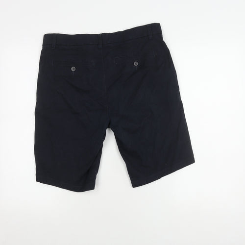Next Men's Black Slim Fit Chino Shorts 32L