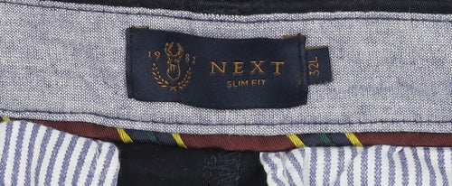 Next Men's Black Slim Fit Chino Shorts 32L